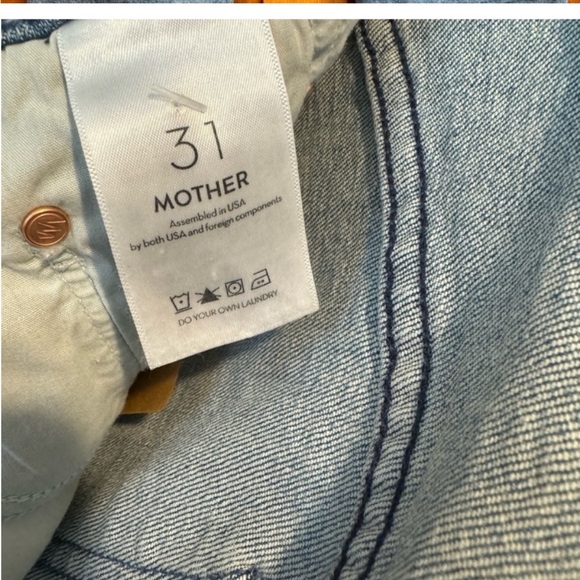 NWT MOTHER DENIM The Weekender Fray, Punk Charming Wash, Sz 31 - Picture 7 of 9